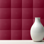 Azulejo De Cerâmica Marrom burgundy de cor sólida<br><div class="desc">Design de marionete de cor sólida.</div>