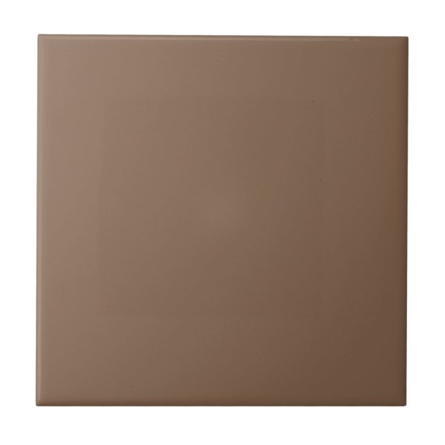 Azulejo de cerâmica marrom-chocolate sólido 4 (Frente)