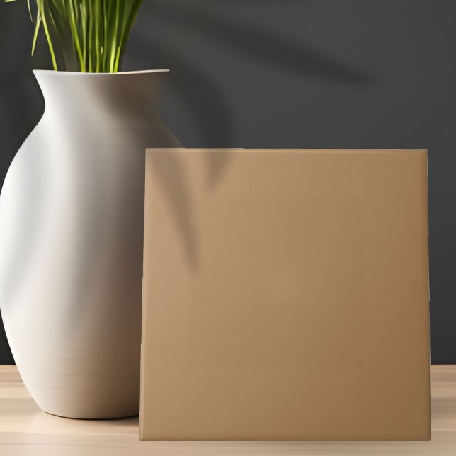 Azulejo De Cerâmica Marrom-claro sólido de coordenação (Criador carregado)