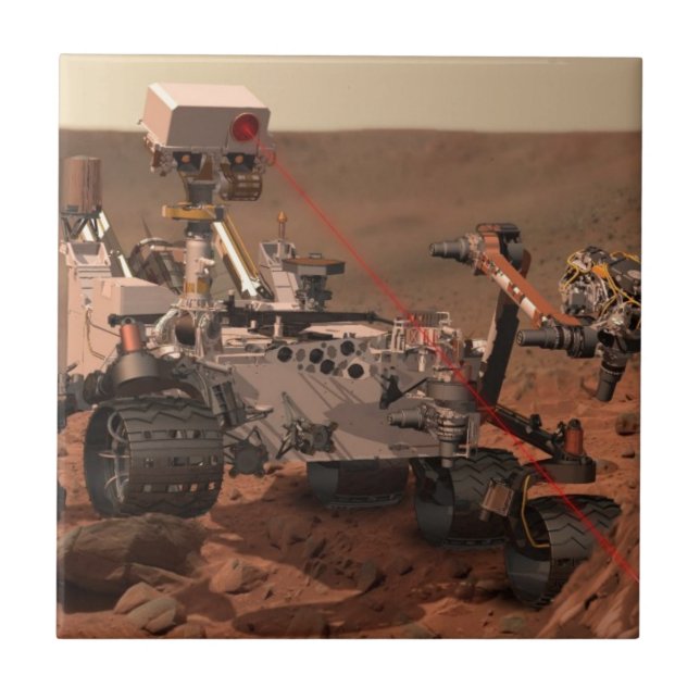 Azulejo De Cerâmica Mars Rover (Frente)
