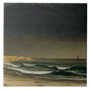 Azulejo De Cerâmica Martin Johnson Heade - tempestade de aproximação