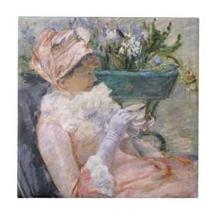 Azulejo De Cerâmica Mary Cassatt - A Xícara de Chá