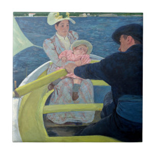 Azulejo De Cerâmica Mary Cassatt - O Partido do Barco