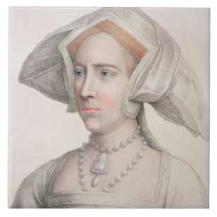 Azulejo De Cerâmica Mary Tudor (1516-58) gravado por Francesco Bartolo