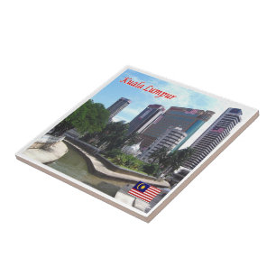 Azulejo De Cerâmica MASJID JAMEK Kuala Lumpur, Malásia