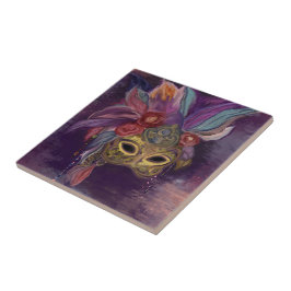 AZULEJO DE CERÂMICA  MASQUERADE VENEZA  ARTE     