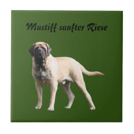 Azulejo De Cerâmica Mastiff  englische Dogge Urlaub 