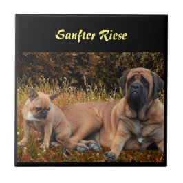 Azulejo De Cerâmica Mastiff  englische Dogge Urlaub 