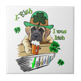 Azulejo De Cerâmica Mastiff St Patricks Inglês
