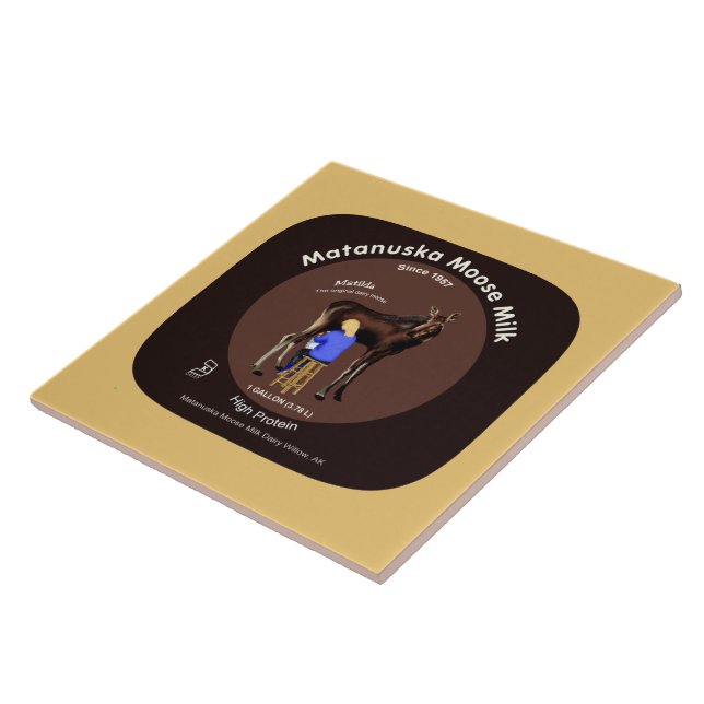 Azulejo De Cerâmica Matanuska Moose Milk (Lateral)