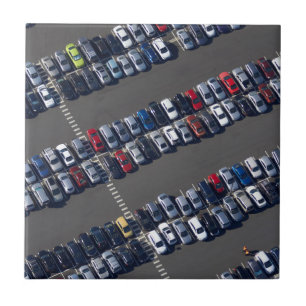 Azulejo De Cerâmica Material sobre o estacionamento