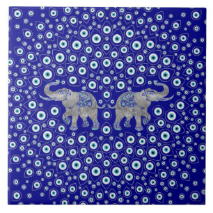 Azulejo De Cerâmica Mau Elefante De Olho De Boa Sorte