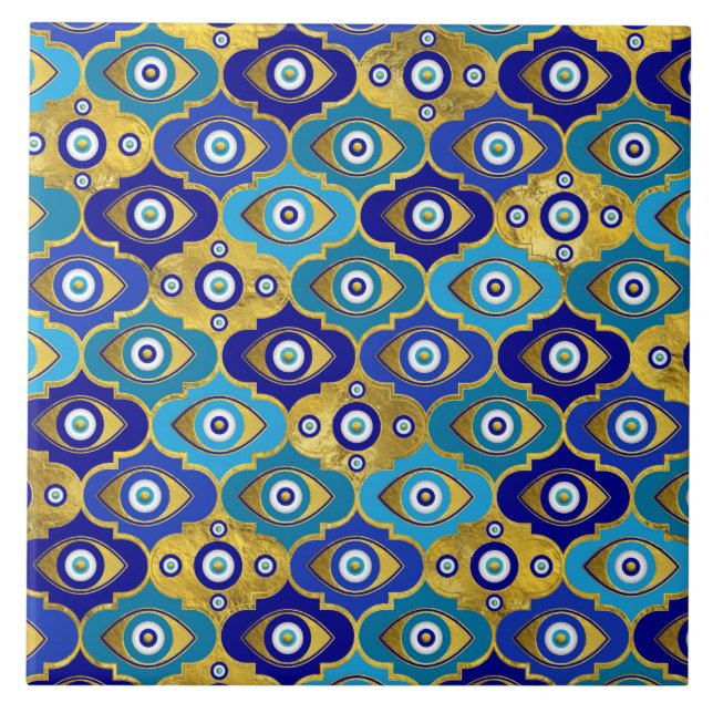 Azulejo De Cerâmica Mau, Gráficos no Padrão de Quatrefoil (Frente)