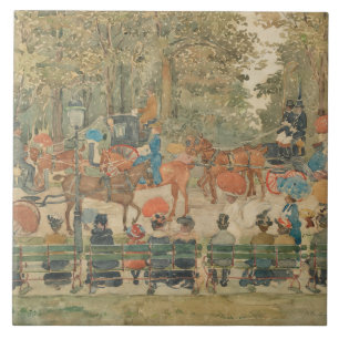 Azulejo De Cerâmica Maurice Prendergast - Central Park, 1901