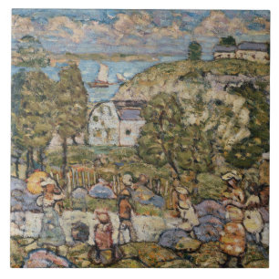 Azulejo De Cerâmica Maurice Prendergast - Paisagem Próximo a Nahant