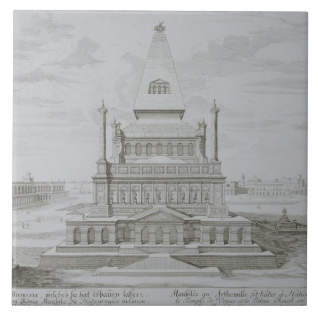 Azulejo De Cerâmica Mausoléu de Halicarnassus, Bodrum, Turquia, de ' (Frente)