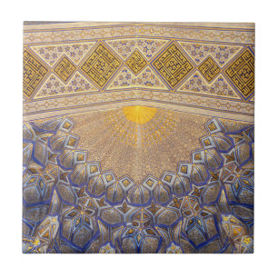 Azulejo De Cerâmica Mausoléu de Timur em Samarkand, Usbequistão