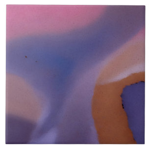 Azulejo De Cerâmica “Mauve Mirage Flow” – Abstrato Rosa Azul Pêssego