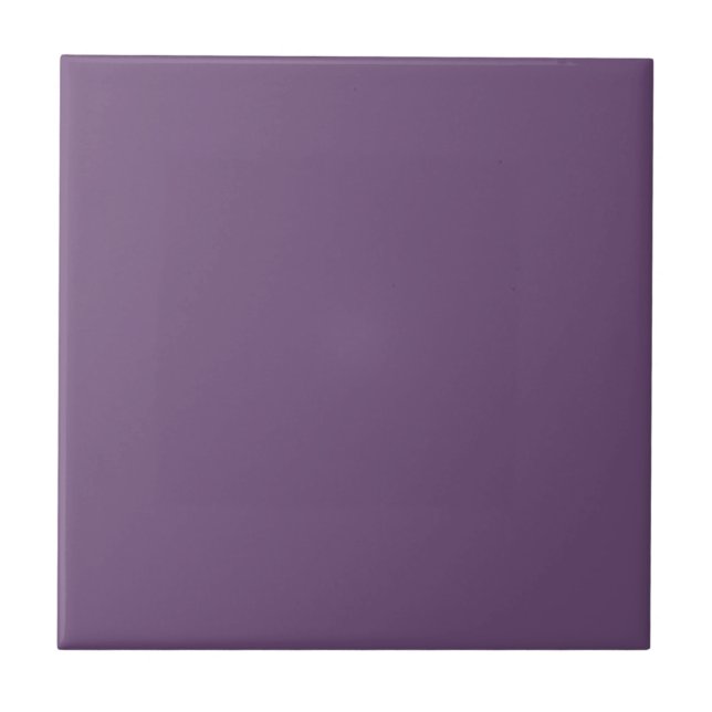 Azulejo De Cerâmica Mauve roxa clara de cor sólida (Frente)