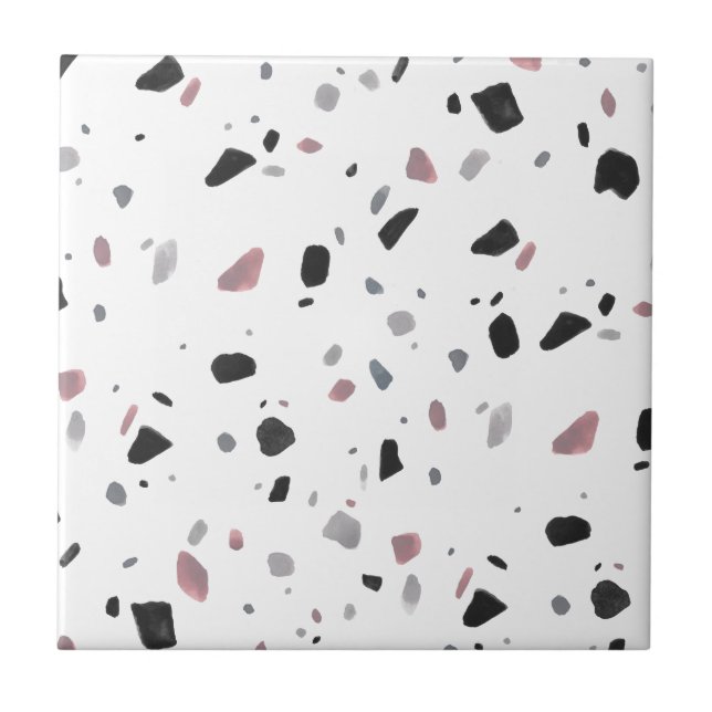 Azulejo De Cerâmica MauveTerrazzo (Frente)