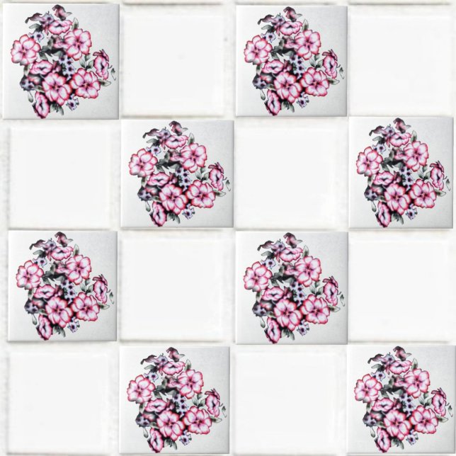 Azulejo De Cerâmica May Bloom-II (This May Bloom-II Ceramic Tile design, is sure to enhance the decor, of any project, you undertake!)