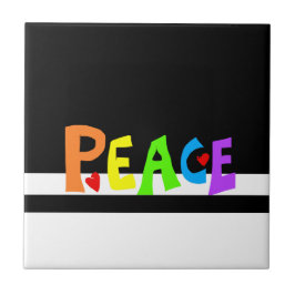 Azulejo De Cerâmica MAZIPOODLES Peace Rainbow