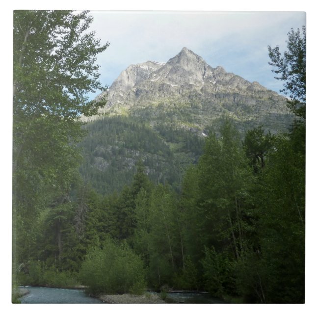 Azulejo De Cerâmica McDonald Creek no Glacier National Park (Frente)