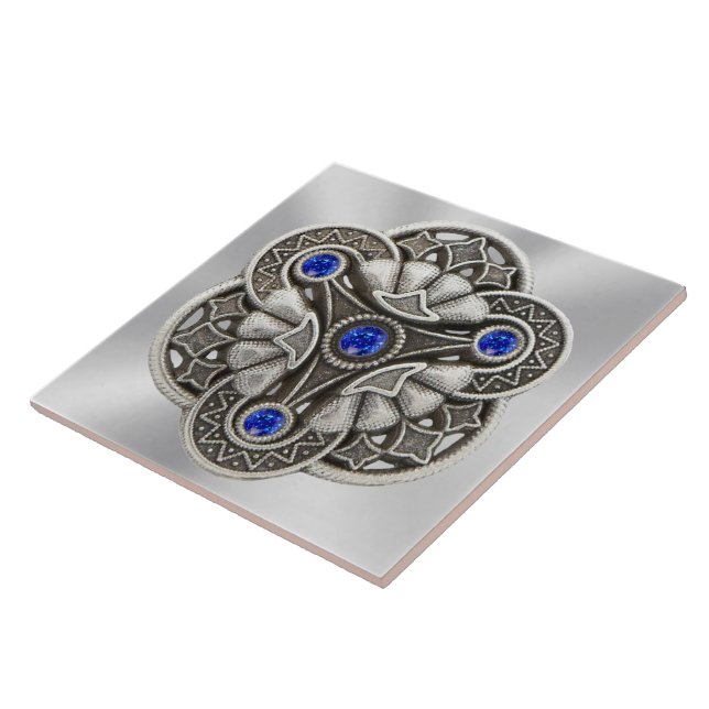 Azulejo De Cerâmica Medalhão da trindade (Lateral)