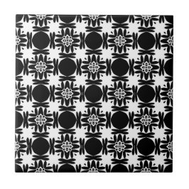 Azulejo De Cerâmica Medalhão de Obsidiana