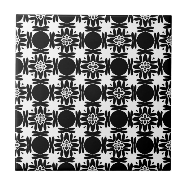 Azulejo De Cerâmica Medalhão de Obsidiana    (Frente)