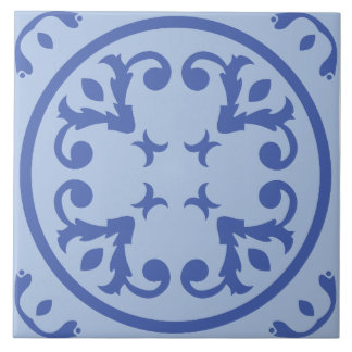 Azulejo De Cerâmica Medallion Scroll