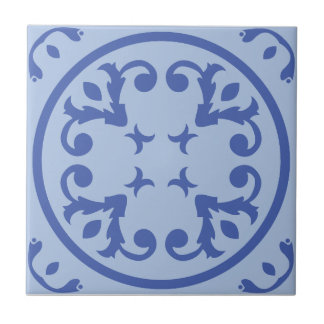 Azulejo De Cerâmica Medallion Scroll