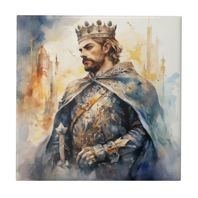 Azulejo De Cerâmica Medieval Prince (Frente)