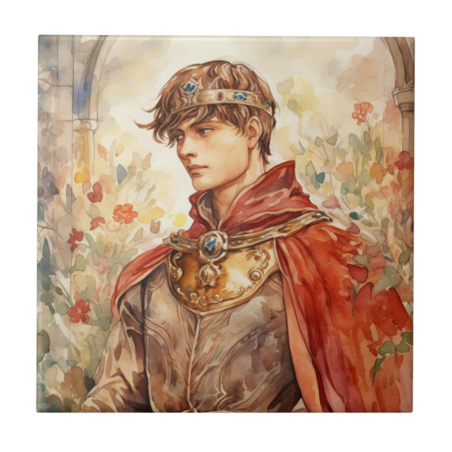 Azulejo De Cerâmica Medieval Prince (Frente)