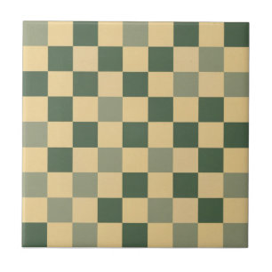 Azulejo De Cerâmica Médio Padrão geométrico decoração verde-amarelo