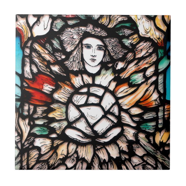 Azulejo De Cerâmica Meditação em Cores (Frente)