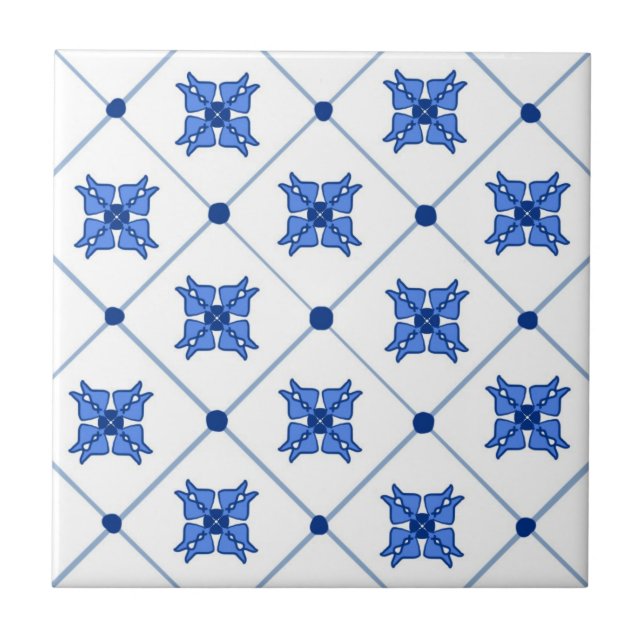 Azulejo De Cerâmica Mediterrâneo,estilo Amalfi,quadrados simples     (Frente)