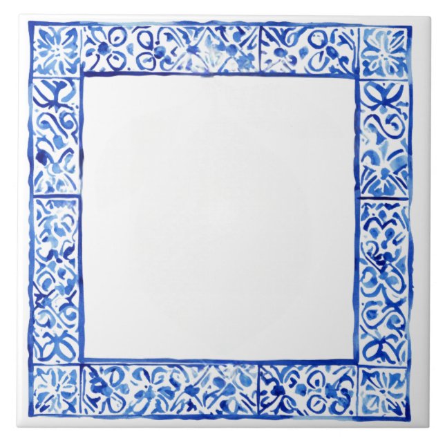 Azulejo De Cerâmica Mediterrâneo Toscano Rústico (Frente)