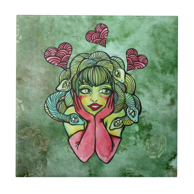 Azulejo De Cerâmica Medusa (Frente)
