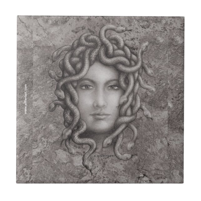 Azulejo De Cerâmica Medusa (Frente)