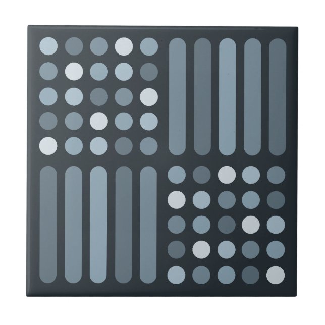 Azulejo De Cerâmica Meio século com Linhas de Círculos Modernos (Frente)