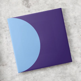 Azulejo De Cerâmica Meio século de meio círculo azul retroativo modern