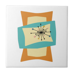 Azulejo De Cerâmica Meio século de retângulos apertados com funky mode