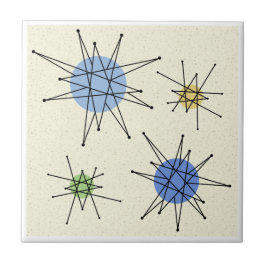 Azulejo De Cerâmica Meio século Franciscan Starburst 1