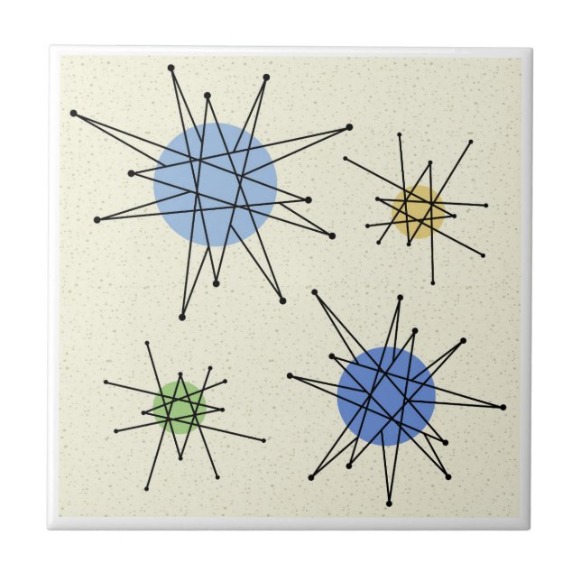 Azulejo De Cerâmica Meio século Franciscan Starburst 1 (Frente)