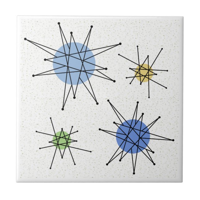 Azulejo De Cerâmica Meio século Franciscan Starburst 2 (Frente)