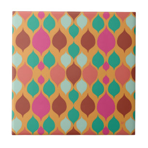 Azulejo De Cerâmica Meio século Geométrico Amarelo Moderno