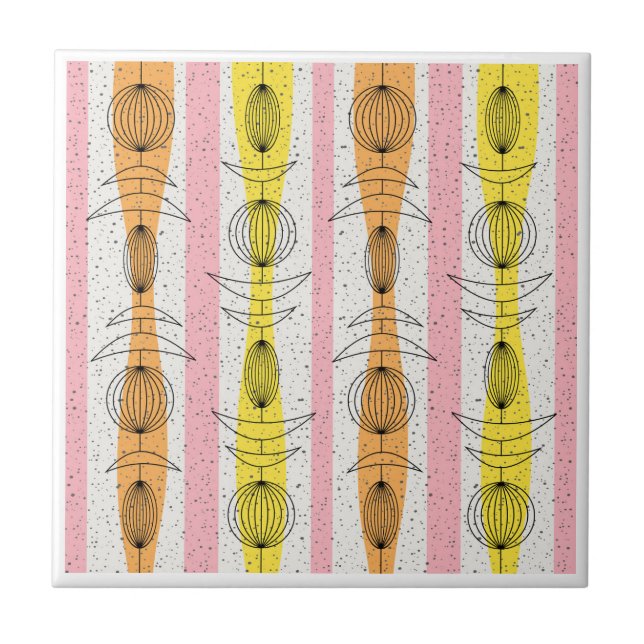 Azulejo De Cerâmica Meio século Modern Mobiles 2 (Frente)