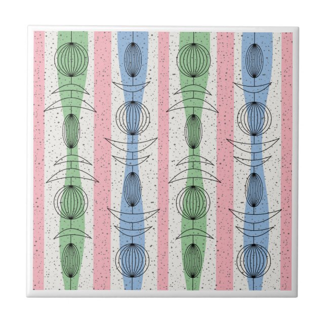Azulejo De Cerâmica Meio século Modern Mobiles 4 (Frente)