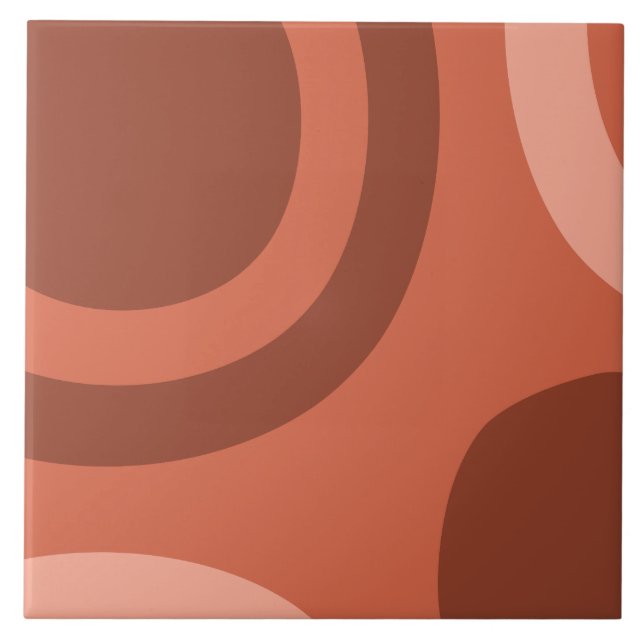 Azulejo De Cerâmica Meio século Modern Terracotta (Frente)